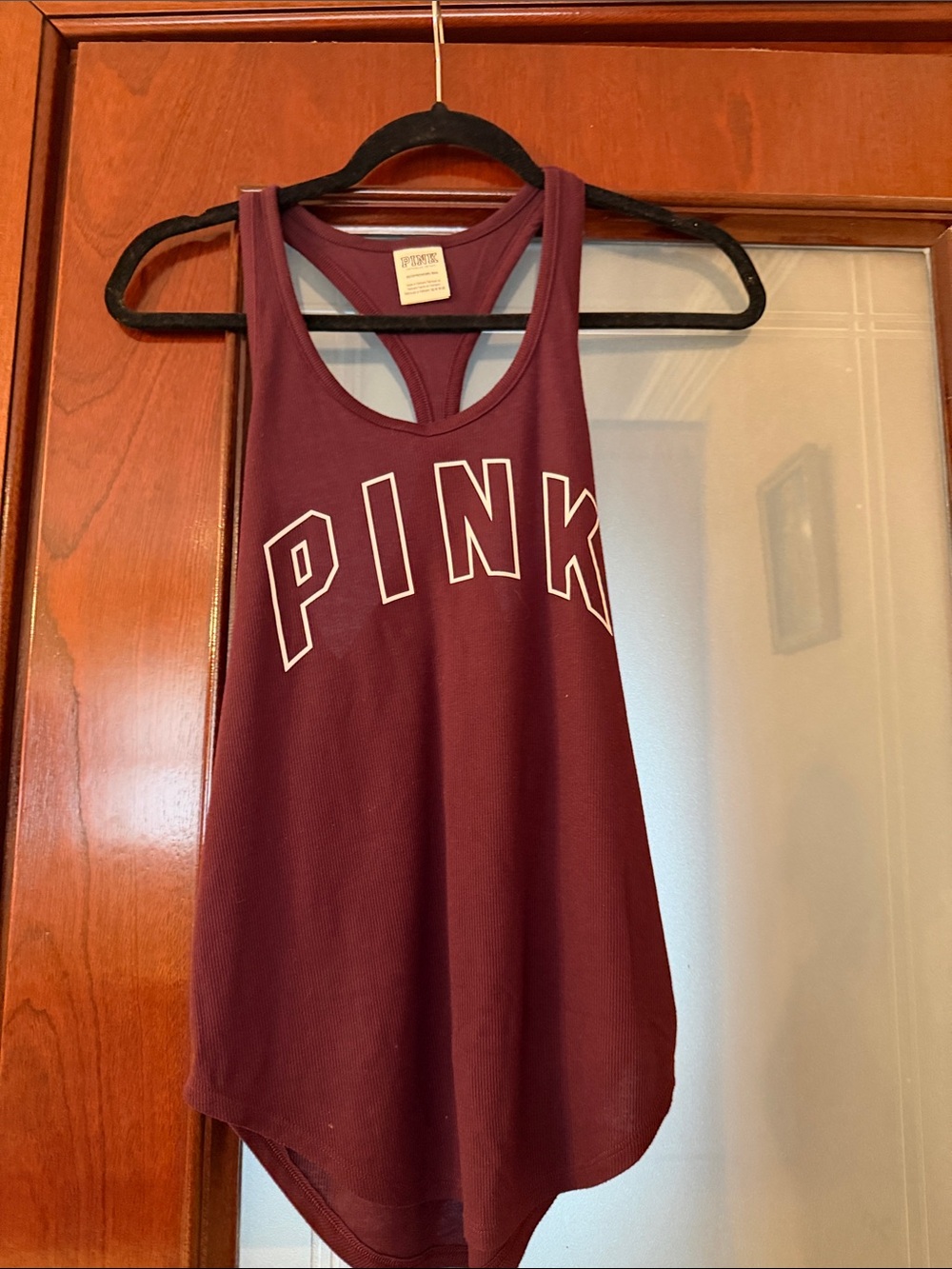 PINK Victoria's Secret Racerback Tank - Deep Burgundy